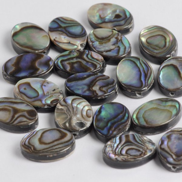 画像1: アバロンシェル オーバルルース 約14×10mm (1)