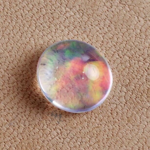 メキシコオパール(ウォーターオパール) 0.941ct 約7×6.5×厚み4mm 